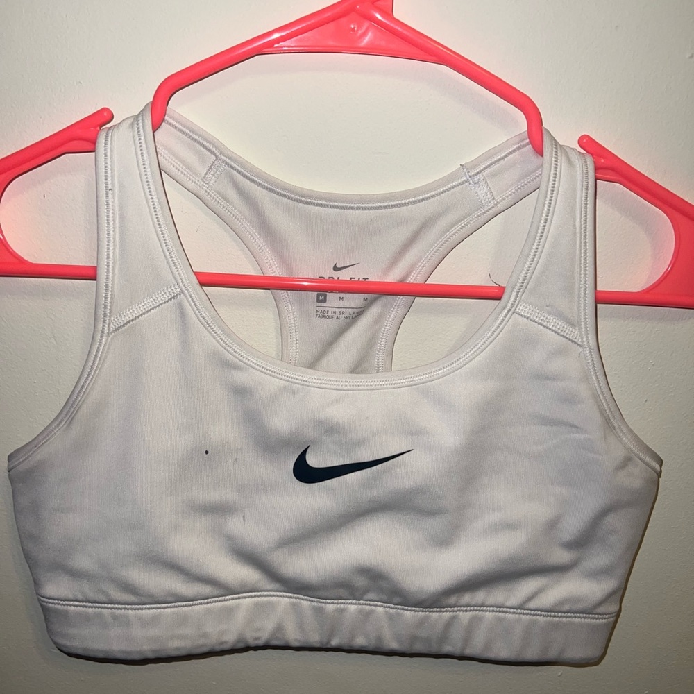 White Nike Sports Bra